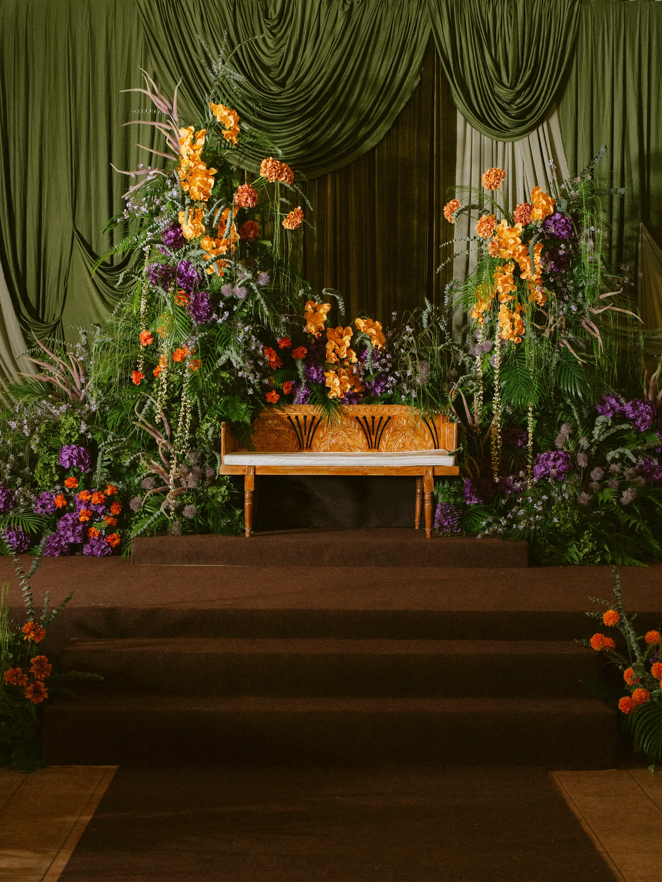 Floral event stage decoration curated by Luminare